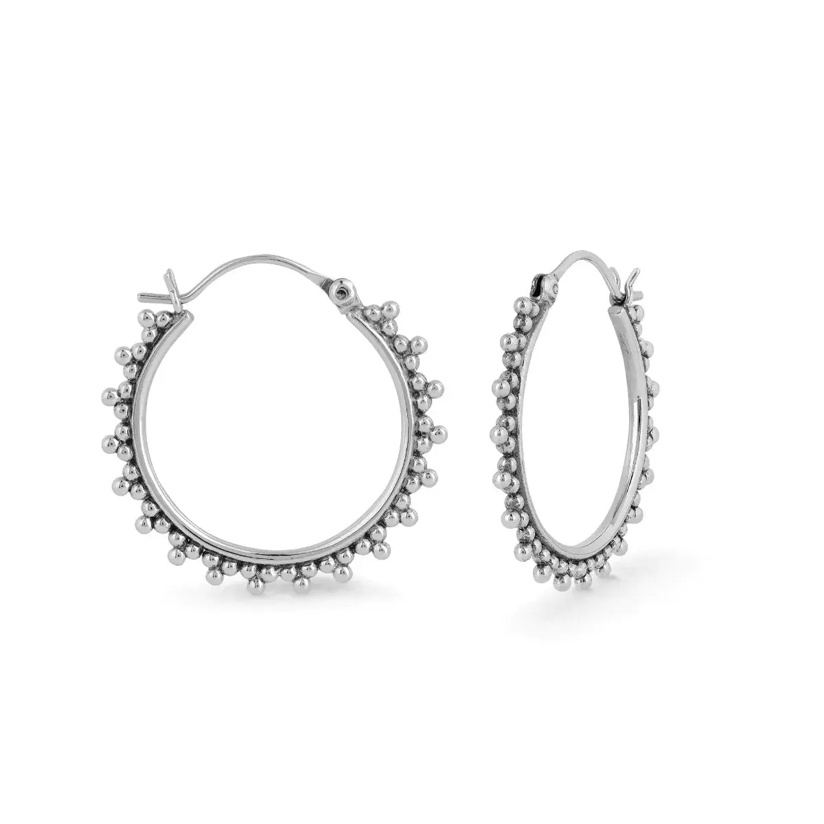 Bohemian hoop earrings deals