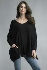 Tempo Paris Pocket Knit Star Poncho