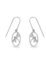 Boma Dragonfly Oval Dangle Earrings