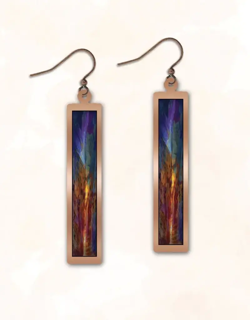 DC Designs Dancing Light Rectangle Earrings