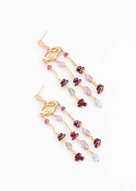 Nakamol Chicago Beaded Chandelier Earrings