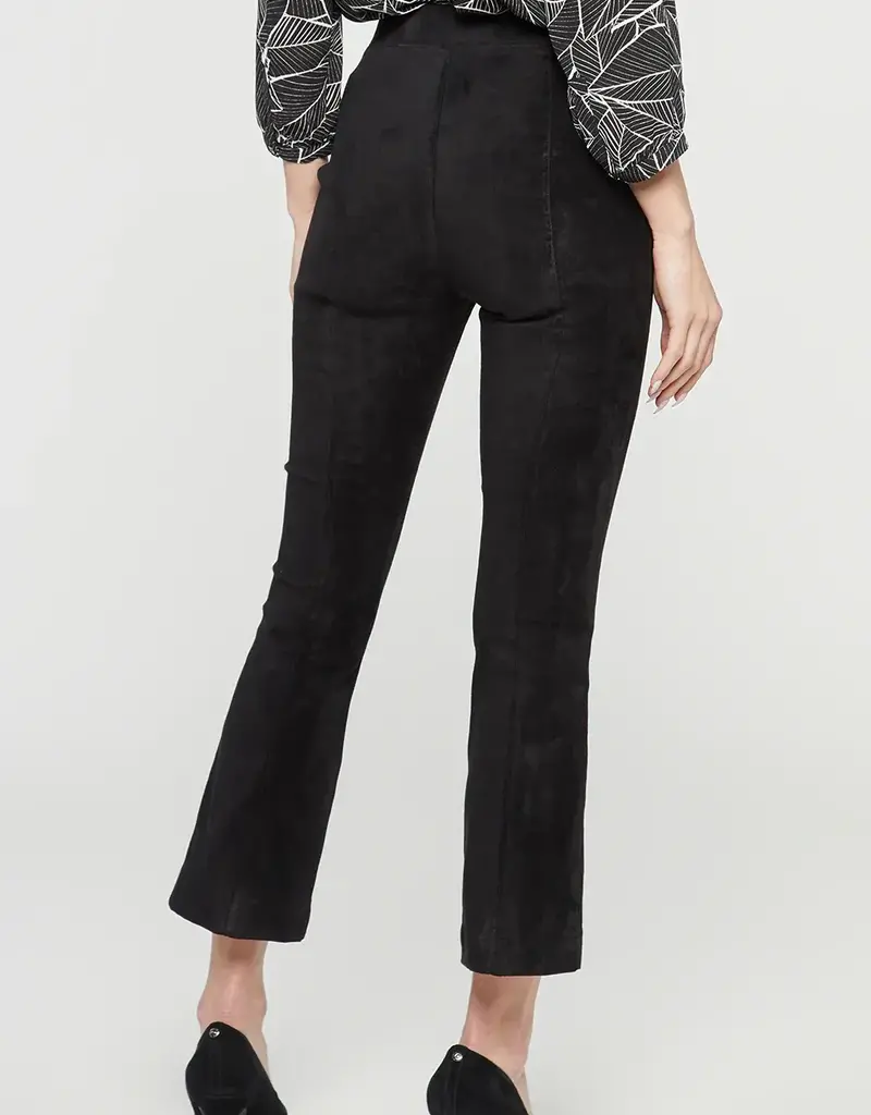 Wide-cut Pull-on Pants - Black/white - Ladies