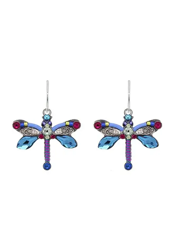 Firefly Bermuda Blue Dragonfly Earrings