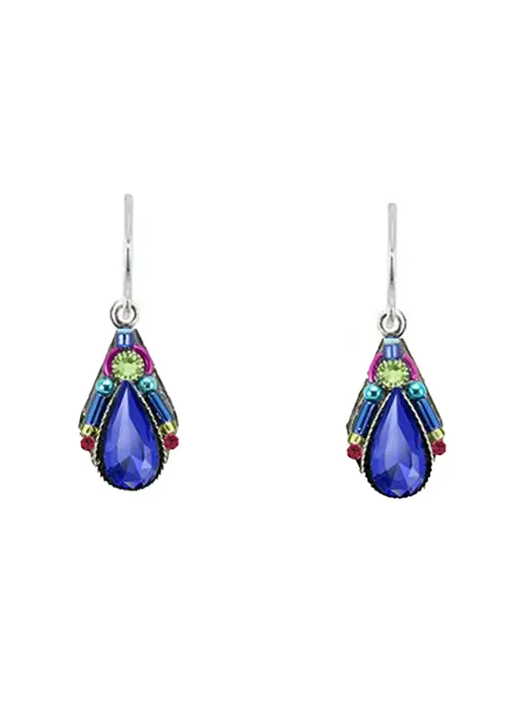 Firefly Royal Blue Camelia Earrings