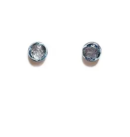 DeVeer Designs Glitter Glass Sphere Post Earrings