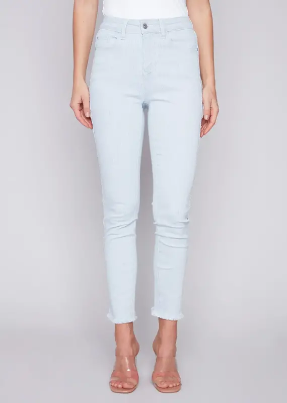 Karen Kane Slim Wide Leg Jeans - Coyote Moon