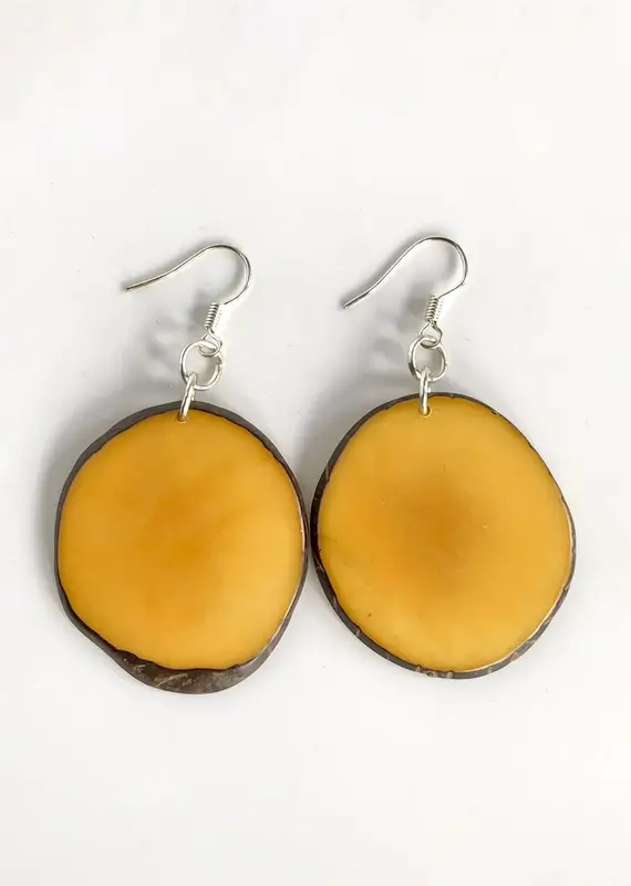 Belart Tagua Single Slice Maya Earrings