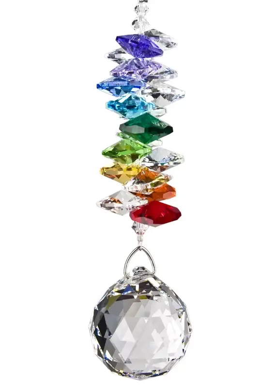 Woodstock Chimes Grand Crystal Rainbow Cascade Suncatcher