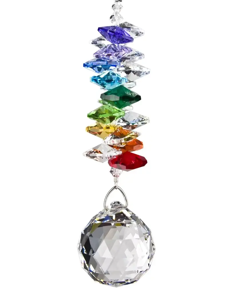 Woodstock Chimes Grand Crystal Rainbow Cascade Suncatcher