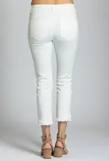 APNY Olivia Pull-On Crop Frayed Jean