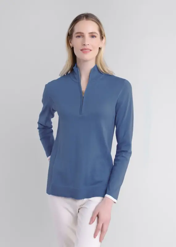 Alashan Cotton Cashmere Tee Time Half Zip Pullover