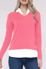 Alashan Cotton Cashmere Montage Shirttail Sweater