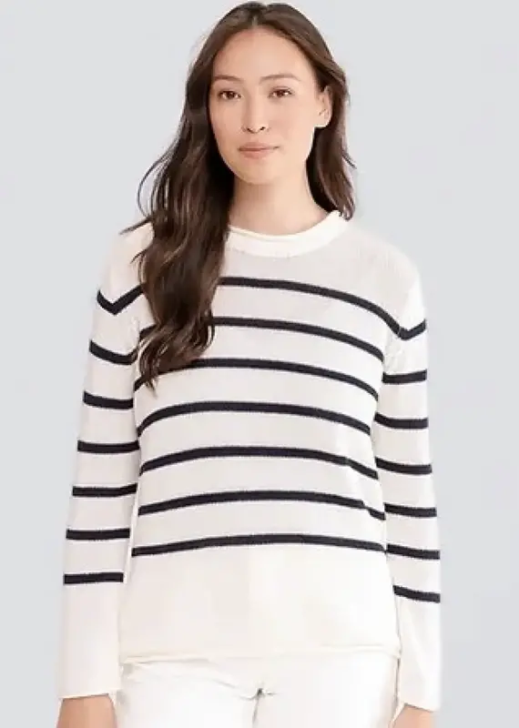 Alashan Charlotte Striped Crew Sweater