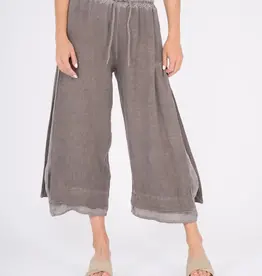 M Made In Italy Wide Leg Crop Pants