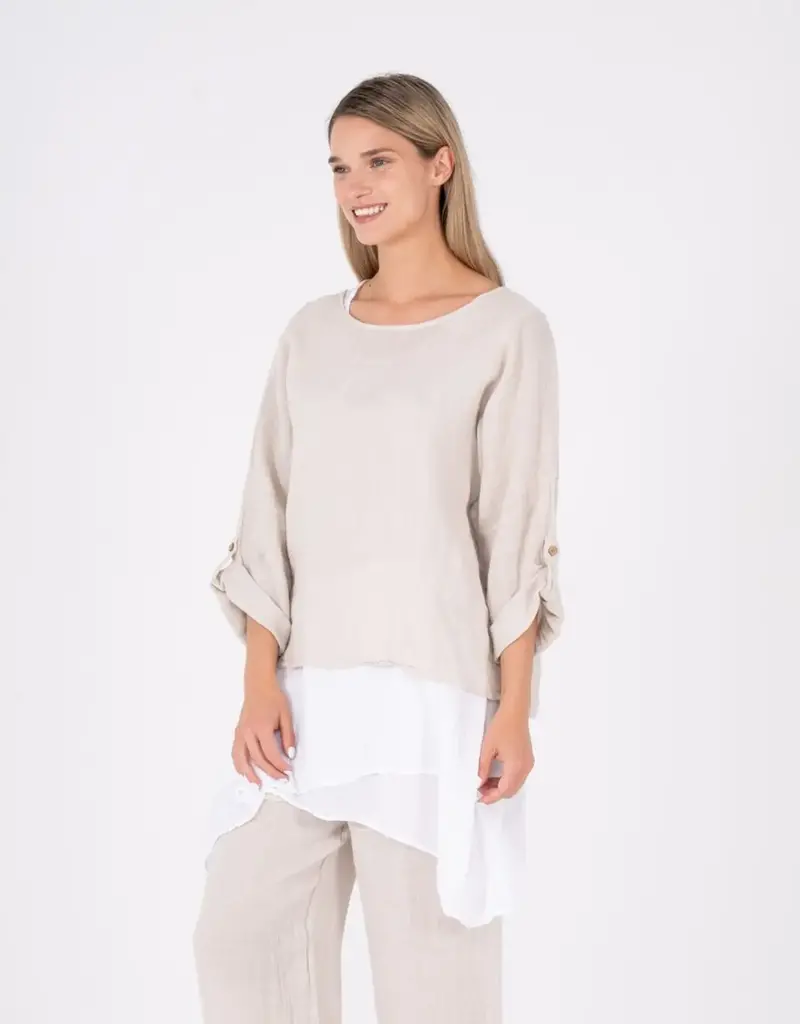 M Made In Italy Shirttail Tunic
