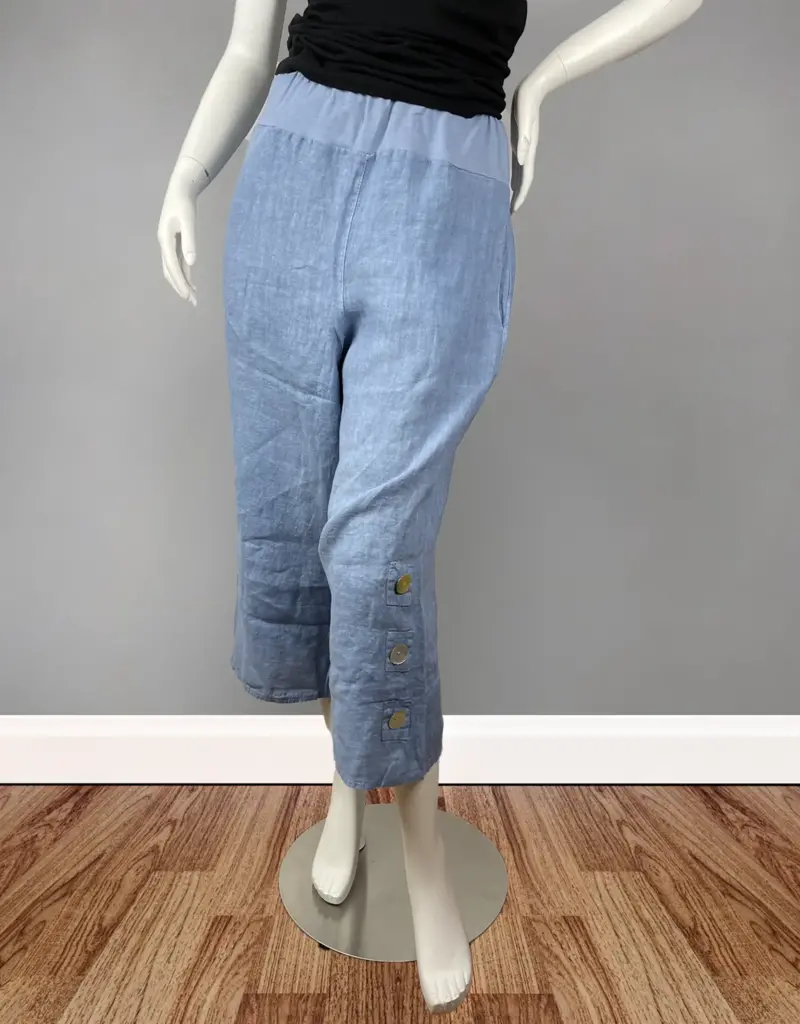Avvolto Solid Linen Pants