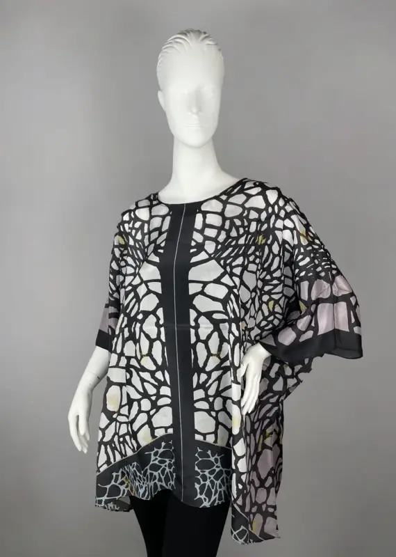 Cocoon House Butterfly Wing Silk Top