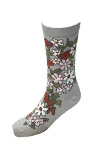 Zkano Wildflowers Organic Cotton Crew Socks