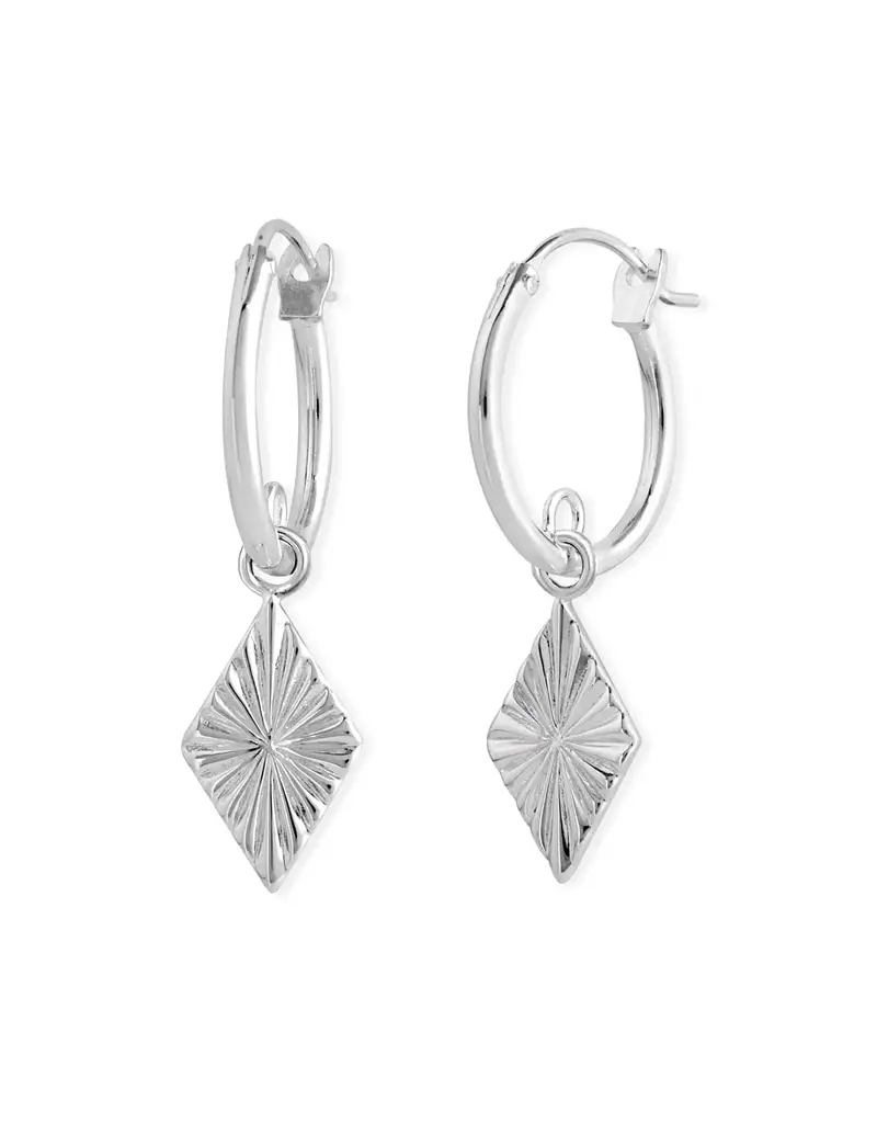 Boma Ava Rhombus Shaped Hoop Earrings