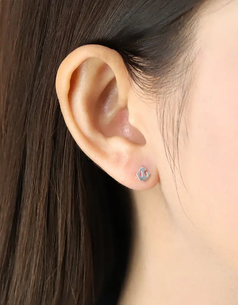 Boma Anchor Stud Earrings