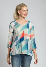 APNY 3/4 Sleeve V-Neck Top