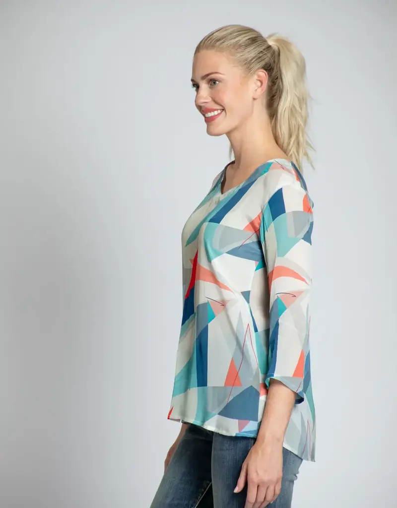 APNY 3/4 Sleeve V-Neck Top