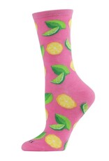 Infinity Classics When Life Gives You Lemons Bamboo Blend Crew Socks