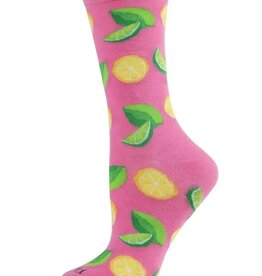 Infinity Classics When Life Gives You Lemons Bamboo Blend Crew Socks