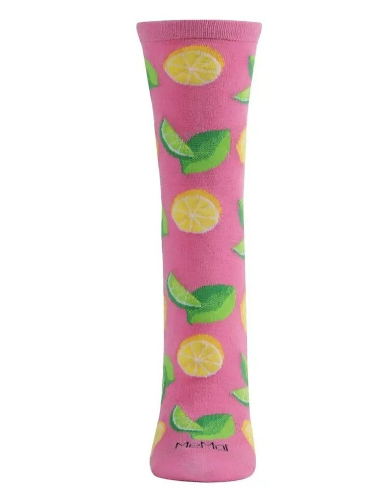 Infinity Classics When Life Gives You Lemons Bamboo Blend Crew Socks