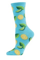 Infinity Classics When Life Gives You Lemons Bamboo Blend Crew Socks