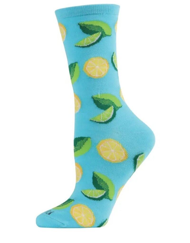 Infinity Classics When Life Gives You Lemons Bamboo Blend Crew Socks