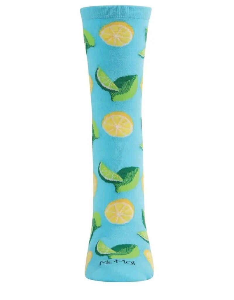 Infinity Classics When Life Gives You Lemons Bamboo Blend Crew Socks