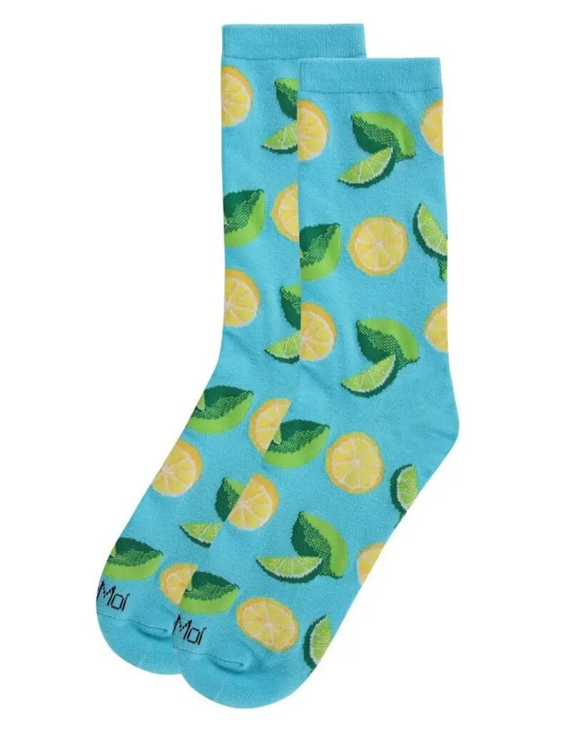 Infinity Classics When Life Gives You Lemons Bamboo Blend Crew Socks