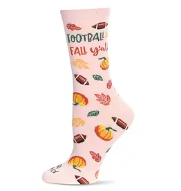 Infinity Classics Football Fall Bamboo Blend Crew Socks