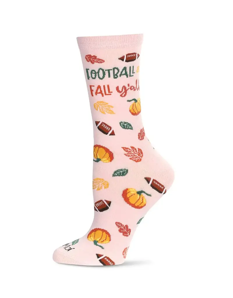 Infinity Classics Football Fall Bamboo Blend Crew Socks
