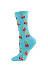 Infinity Classics Cherries Bamboo Blend Crew Socks