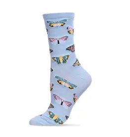 Infinity Classics Butterfly Bamboo Blend Crew Socks