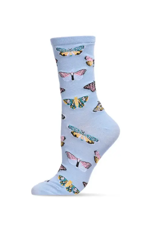 Infinity Classics Butterfly Bamboo Blend Crew Socks