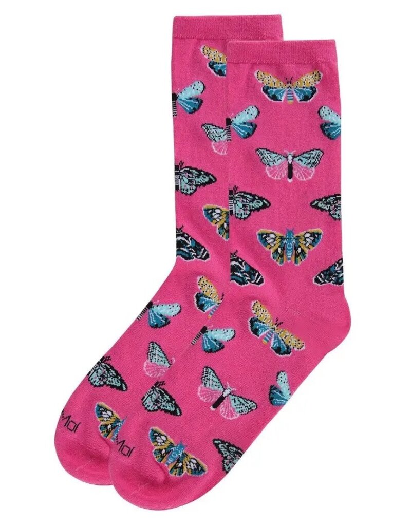 Infinity Classics Butterfly Bamboo Blend Crew Socks