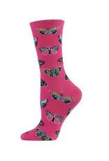 Infinity Classics Butterfly Bamboo Blend Crew Socks