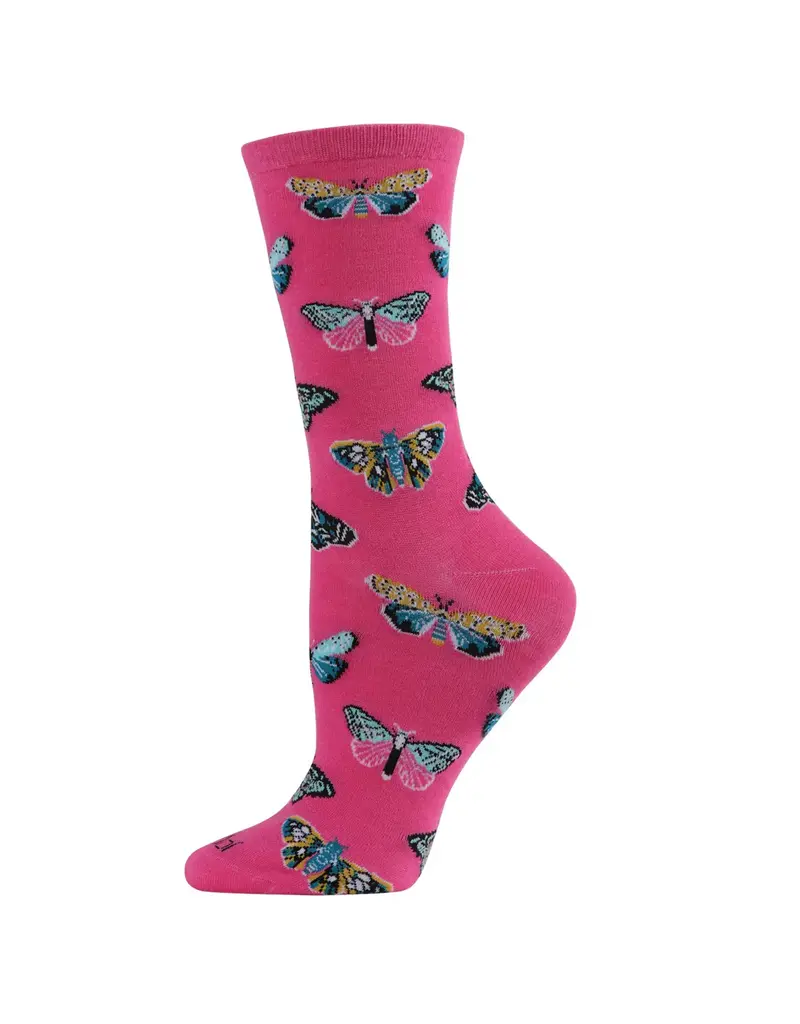 Infinity Classics Butterfly Bamboo Blend Crew Socks