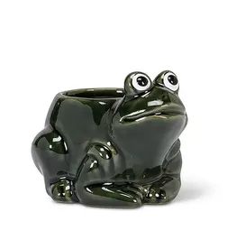 Abbott Small Crouched Frog Planter