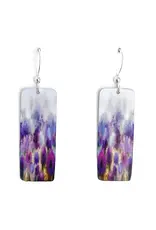 Artista Floral Reflections Rectangle Earrings