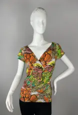 Salaam Cap Sleeve Wrap Top