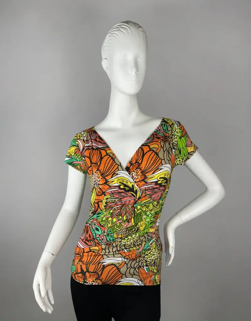 Salaam Cap Sleeve Wrap Top