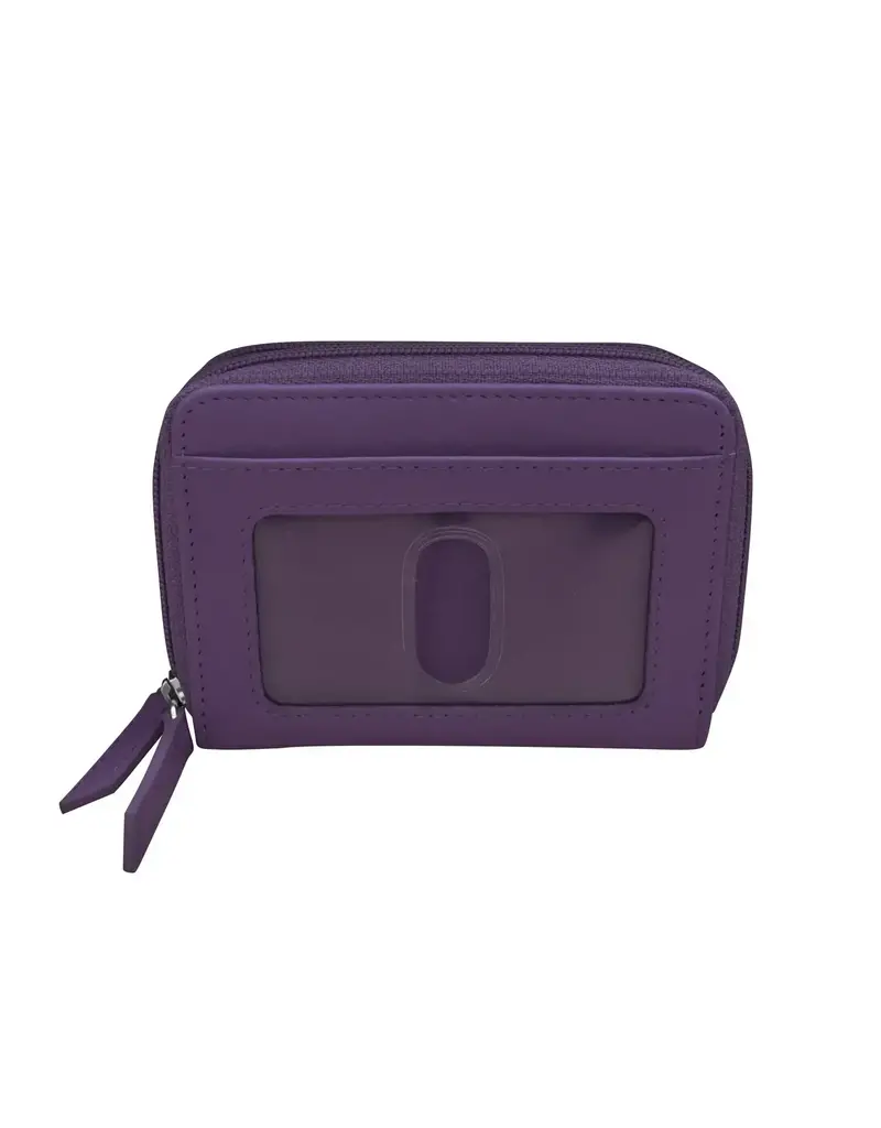 ili Double Zip Accordion Credit Card Holder