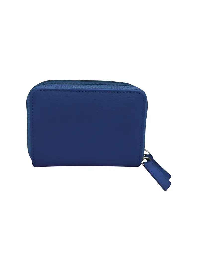 ili Double Zip Accordion Credit Card Holder