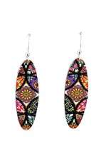 Artista Dharma Long Oval Earrings