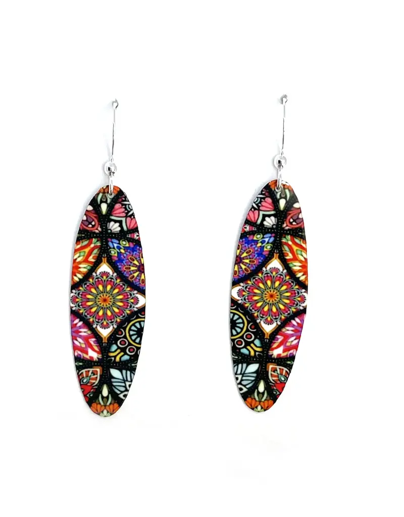 Artista Dharma Long Oval Earrings