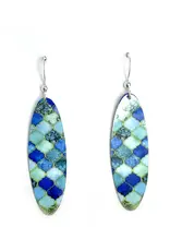 Artista Tide Pool Long Oval Earrings